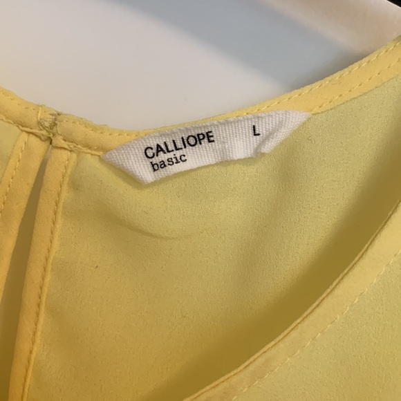 Calliope yellow sleeveless top, large - Picture 4 of 4